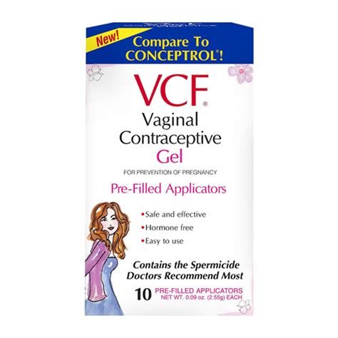 Vcf Vaginal Contraceptive Gel For Prevention Of Pregnancy 10 Ea