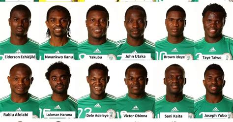 Nigeria World Cup Squad Of 2010 The Super Eagles Of Africa
