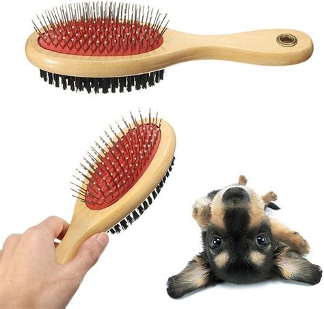 Pet Hair Double Sided Wooden Pet Brush For Dogs Cats Puppy Animals Pet