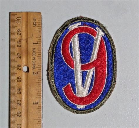 Wwii Us Army Patch 95th Infantry Division Shoulder Sleeve Patch 9 With V A544 Ebay