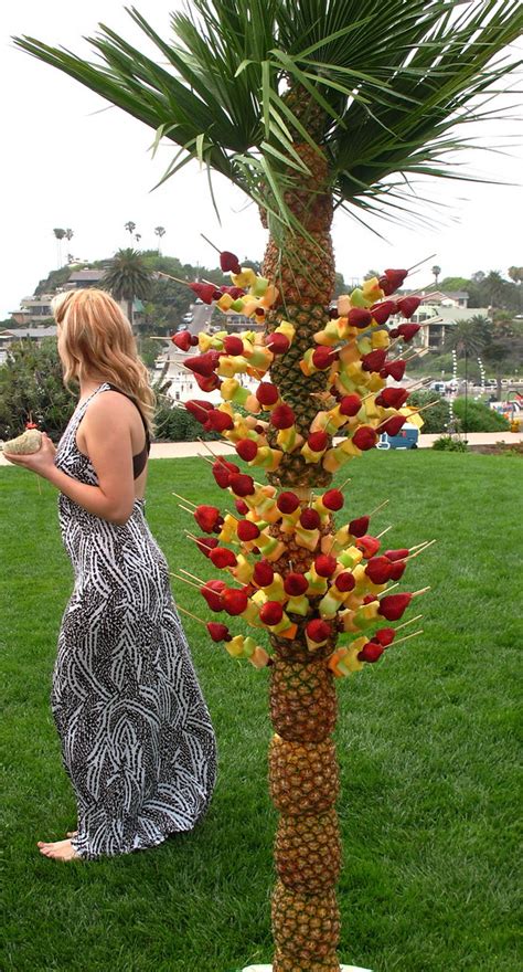 Pineapple Tree With Fruit Skewers Edwin M Real Flickr