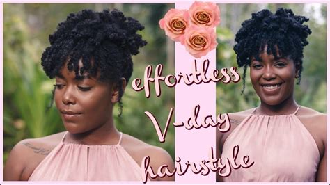 Easy Updo On 4c Hair Simple Natural Hairstyle For Black Women Natural Hair Styles Easy 4c
