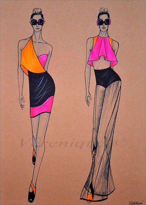 Womens Summer Collection 1 Fashion Illustration Sketches Dresses