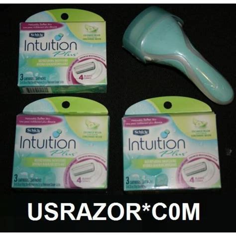 Formulated with coconut milk and almond oil. 10 Schick intuition razor Blades Women Cucumber Melon ...