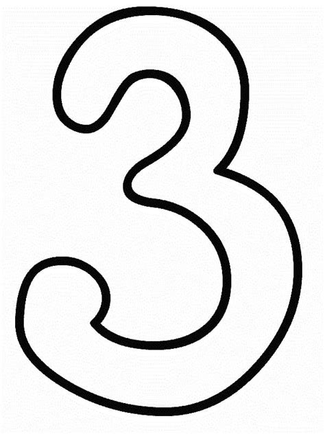 Number 3 Coloring Pages Free Printable Coloring Pages For Kids