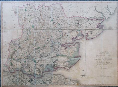 A Topographical Map Of The County Of Essex Constructed From The Trigonometrical Survey Made By