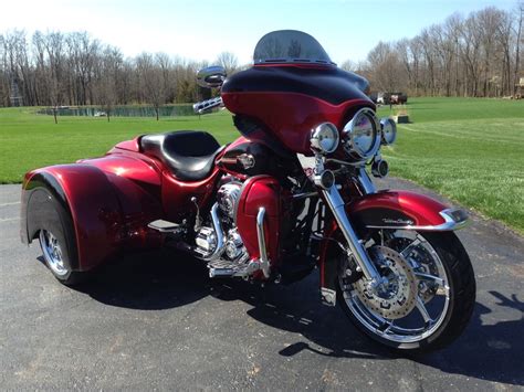 2012 Harley Davidson Custom Trike Candy Sun Glow Red And Deep Merlow