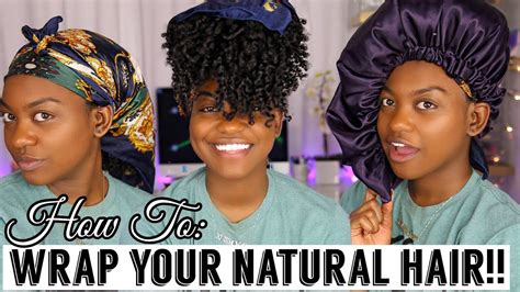 Stand back up, and separate the ponytail so that half is on each side of your head. How to Wrap/Preserve your Natural Hair At Night | ALL HAIR ...
