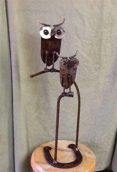 Owls Made From Old Garden Shovels Scrap Metal Art Metal Art Welding Art