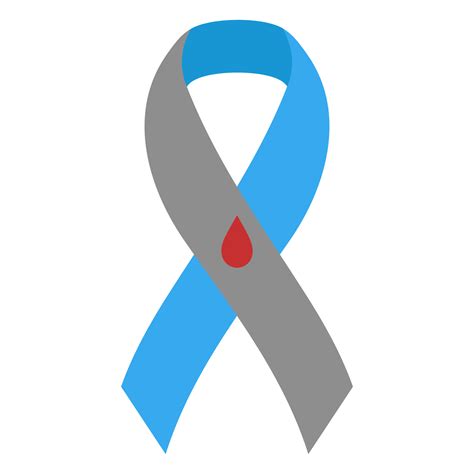 Diabetes Awareness Ribbon Isolated Symbol Of Support And Solidarity