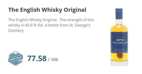 The English Whisky Original Ratings And Reviews Whiskybase