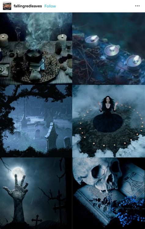 Blue Moon Witches Mood Board Witch Wallpaper Magic Aesthetic Witch