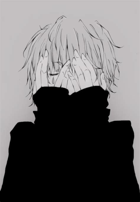 Foto Anime Cowok Sad Boy Clipart Imagesee