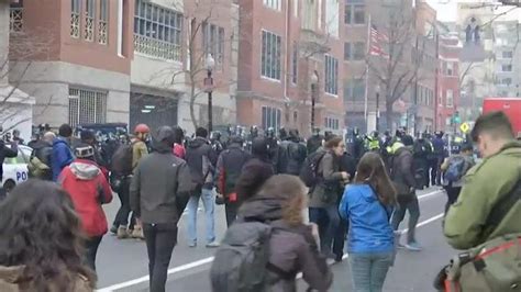 raw protests erupt following trump inauguration