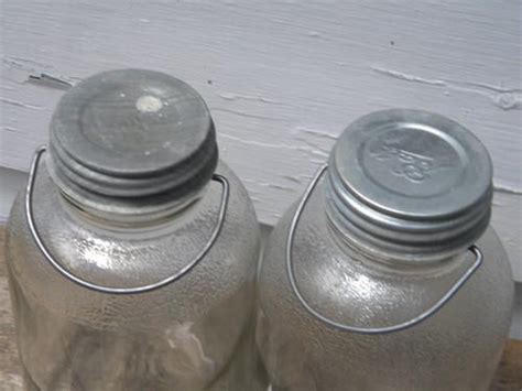 Old 2 Qt Glass Honey Jars W Wire Handles For Pantry Storage Original Label