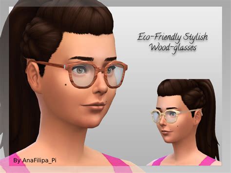 Wood Glasses The Sims 4 Create A Sim Curseforge