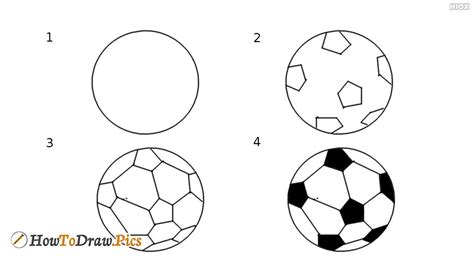 Soccer Ball Drawing Step By Step Drawing Soccer Ball Learn To Draw