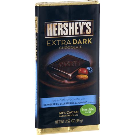 Hersheys Extra Dark With Cranberries Blueberries And Almonds Chocolate