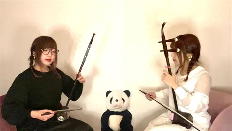 二胡奏者 桐子 一人で二重奏🐼劉天華さんの良宵🎶 来年も楽しい二胡の演奏動画を沢山作られるよう、頑張ります！