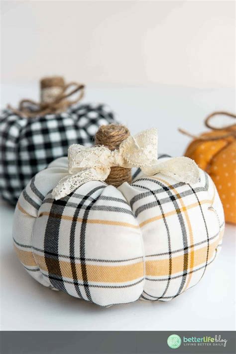Diy Fabric Pumpkins Easy To Make Better Life Blog