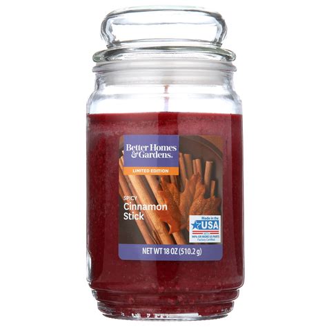 Better Homes And Gardens Spicy Cinnamon Stick Scented Candle 18 Oz