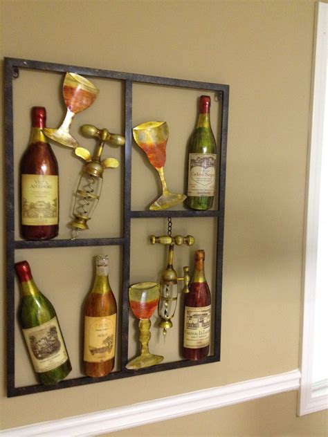 Christmas glass apple hanging tea light. New metal wall art | Wine decor kitchen, Tuscan kitchen, Grape kitchen decor
