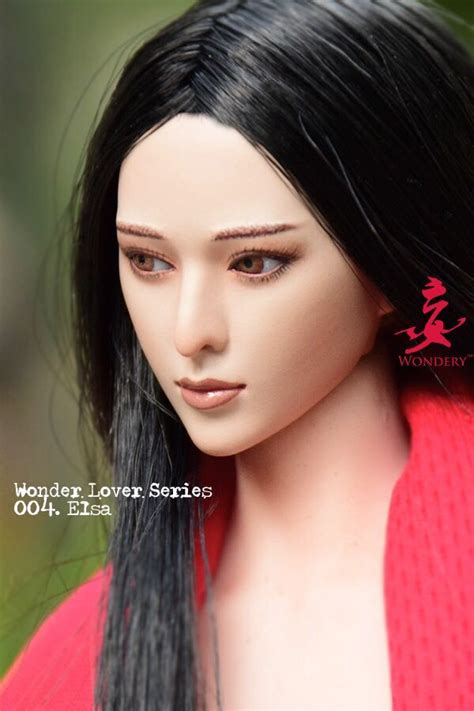 female head sculpt movable eye female women girl lady 1 6 scale head carving for 12 action