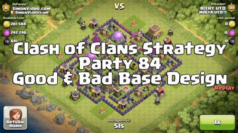Clash of Clans Strategy - Part 84 - Good & Bad Base design - YouTube