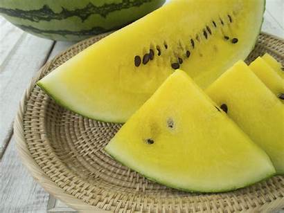 Watermelon Yellow Inside Watermelons Natural Fruit Fruits
