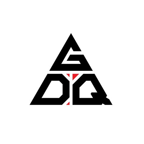 Gdq Triangle Letter Logo Design With Triangle Shape Gdq Triangle Logo