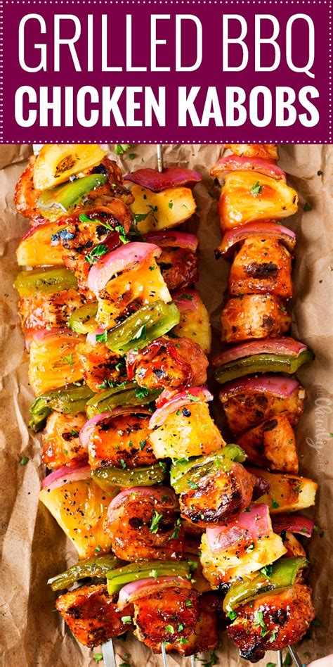Or you may want to make this in. Grilled BBQ Chicken Kabobs - The Chunky Chef