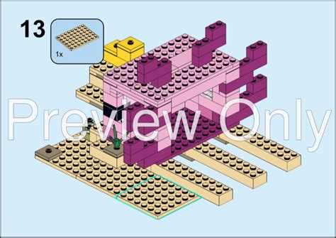 Lego Moc Extended Axolotl House 21247 By Eve N Bricks Rebrickable
