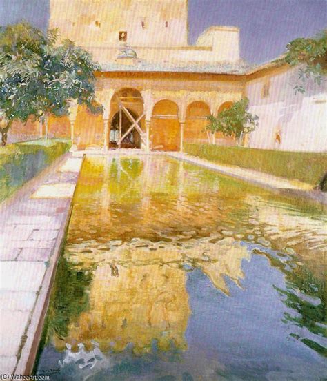 Granada By Jose Maria Lopez Mezquita Spain Oil Painting