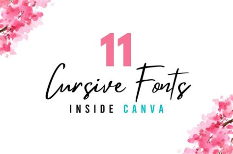 11 Best Cursive Fonts On Canva Script And Calligraphy Fonts