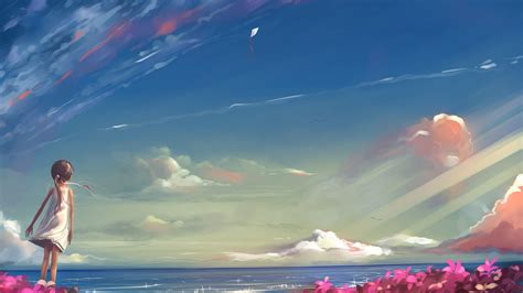 Anime Girl Looking At Sky Hd Anime 4k Wallpapers Images