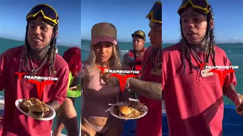 Tekashi Y Yailin En Una Playa Disfrutando Un Familia Youtube