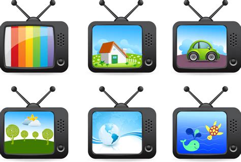 Cartoon Old Television Set Free Vector In Adobe