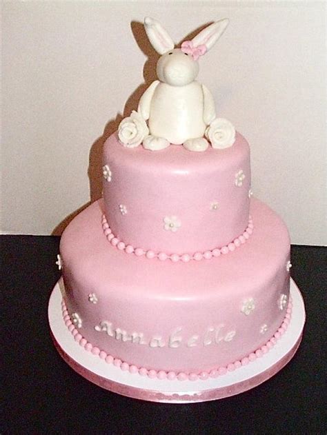 Bunny Baby Shower Cake Decorated Cake By Amanda Trahan Cakesdecor