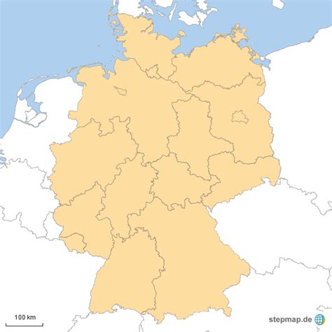 Stepmap Deutschland Ohne Angaben Landkarte F R Deutschland