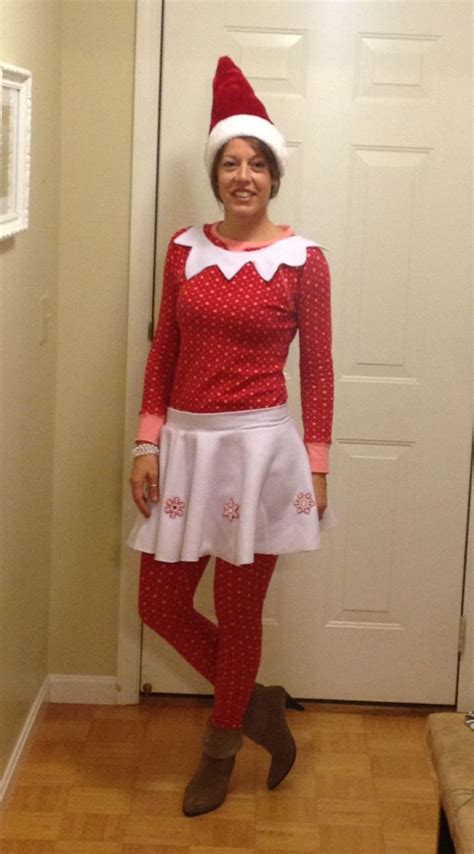 We did not find results for: Elf on the Shelf Halloween Costume | White fleece cut into full circle skirt, sew on waistband ...