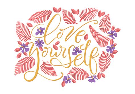 Love Yourself Typography Vector Choose From Thousands Of Free Vectors