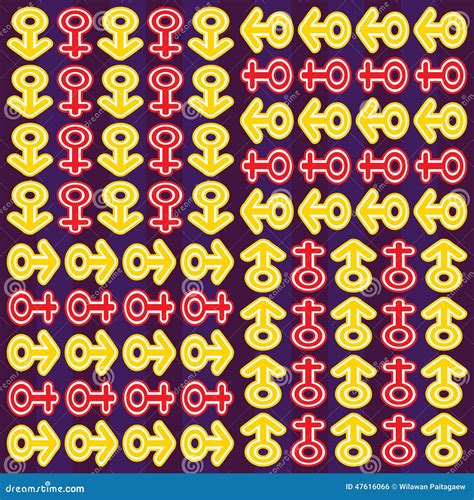 Patterns With Sex Symbols Stock Illustration Illustration Of Contrasts 47616066