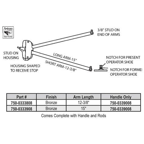 Collection by florida window and door. Andersen - - Andersen Operator Operator - 750-0333908