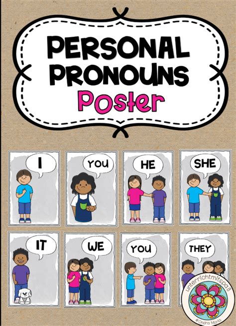 Each of the english personal pronouns shows us the . Personal Pronouns poster in 2020 | Personal pronouns ...