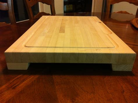 This tutorial is for a butcher's block with. Ana White | Huge butcher block cutting board - my very ...