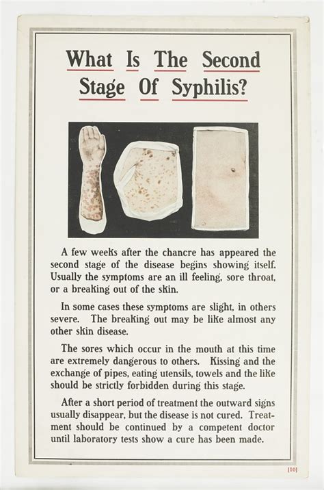 Exhibition On Sex Hygiene And Venereal Disease Placard No 10 What