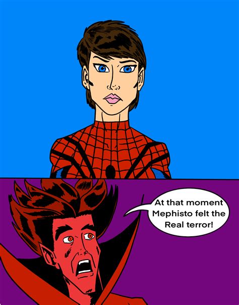 Spider-Girl (Mayday) vs Mephisto by matiriani28 on DeviantArt