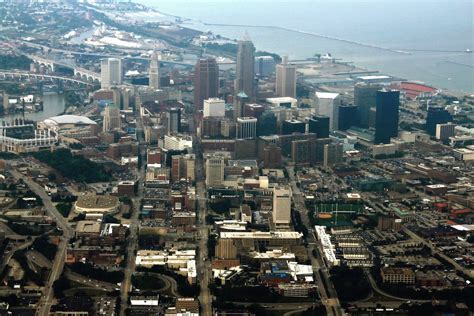 Cleveland Skyline An Aerial View Of Downtown Cleveland Oh