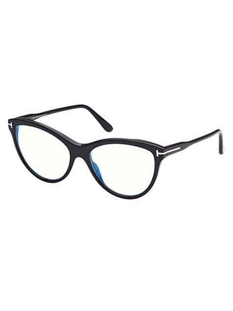 shop tom ford 55mm round optical glasses saks fifth avenue