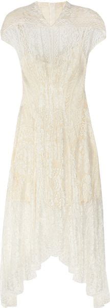 Lover Wiccan Asymmetric Lace Dress In White Lyst